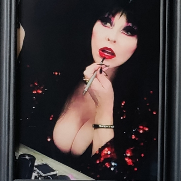 Elvira Horror Queen Cult Classic Gothic Punk Rock 80s 90s framed print - Picture 3 of 3